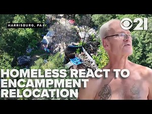 Homeless vet reacts to being forced out of encampment