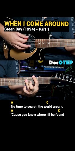 When I Come Around - Green Day (1994) Easy Guitar Chords Tutorial with Lyrics Part 1 REELS 🎸🎸🎸 #DocOtepGuitarTutorial | Doc OTEP Studio