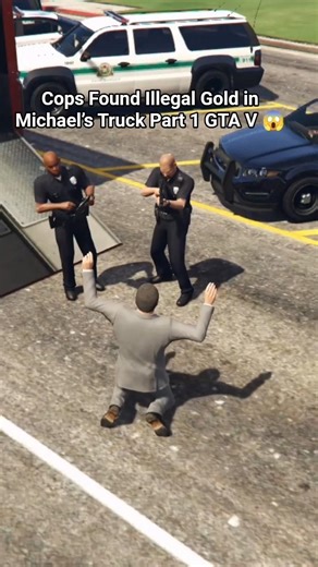 Cops Found Illegal Gold in Michael’s Truck Part 1 GTA 5,😱.