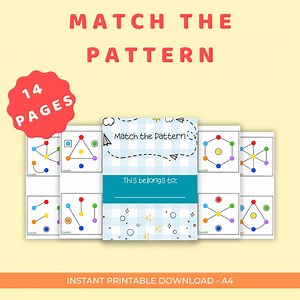 Match the Pattern: Visual Logic Activity for Kids (PDF Download) - Etsy Canada