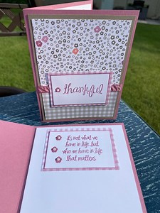 Handmade Thankful Stampin' Up! Card - Friendship Thank You Card - Floral Design Card - Hand Stamped Card - Friend Gratitude Card C8 - Etsy Canada