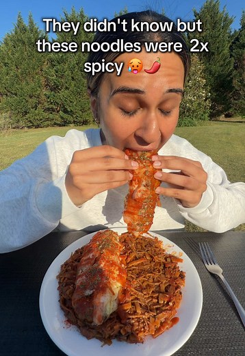 Spicy Noodles Food Challenge: Sisters React to 2x Heat