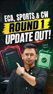 DU ECA, Sports & CW Round 1 Update OUT 🚨 | Merit List & Admission Process!