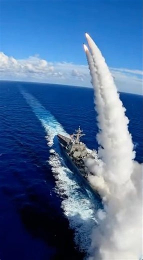 US Warship Suddenly Fires Missiles in Deep Sea 🚀 | Powerful Ocean Strik