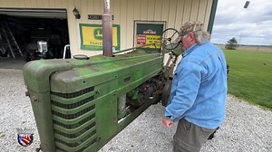 Check out this classic 1939 John Deere H from Jerry in Ohio! It's retired and Jerry plans to keep it in it's working clothes! Machinery Pete U.S. Farm Report John Deere | Tractor Tales