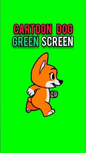 cartoon dog running green screen‼️ #greenscreen #shortvideo #dog #animation #dailygreenscreen
