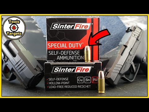 Can This Bullet Made of Powder SAVE Your LIFE?...SinterFire Special Duty AMMO Test!