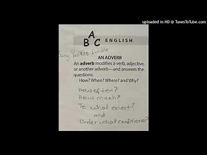 C1W14 English - An Adverb