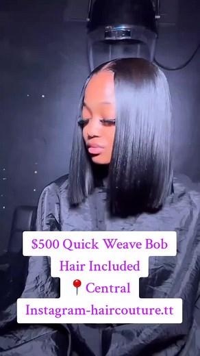 $500 Quick Weave Bob Hairstyle | Hair Included - Calcutta #2 Freeport