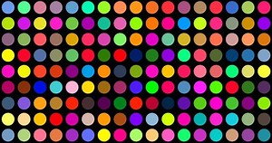 Points colorés clignotants - musique en boucle infinie de 4 k.