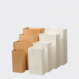 [Hot Item] Custom Biodegradable Reusable Bakery Takeaway Pastry Cookie Bread Fast Food Retail Packaging Kraft Paper Bag