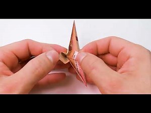 Falte eine süße und einfache Origami Möwe aus Geld - Geld falten leicht gemacht