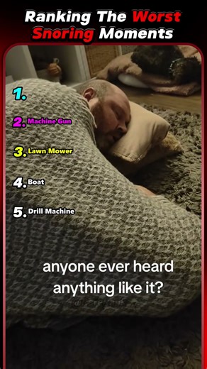 Ranking The Worst Snoring Moments #shorts #ranking #tiktok