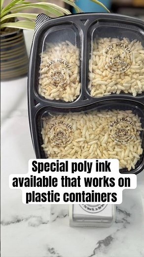 Stamping on plastic with special Poly Ink | Printing on Laminated / plastic with stamps from home