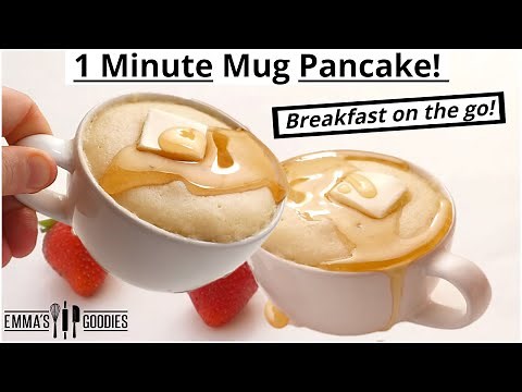 1 Minute Microwave Mug PANCAKES ! Fluffy Pancakes in 1 minute | Back To School Breakfast