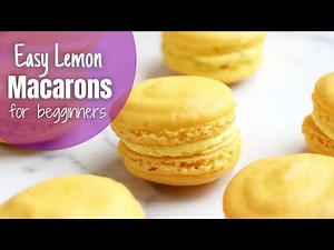 Lemon Macarons | How to Make Macarons for Beginners with Almond Flour