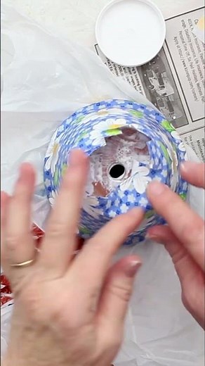 Turn Cheap Pots Into GORGEOUS Gifts 🌸✨ (Easy Fabric Decoupage DIY)