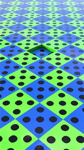 Endless dice slide loop 2 #3danimation #infiniteloop