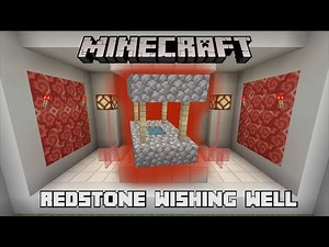 Minecraft - Wishing Well Redstone Tutorial (PS4 Version 1.94+)