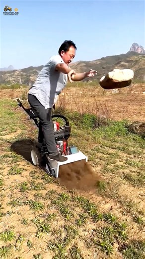 Amazing Mini Tractor Farming in Dry Land | 🚜🌱#MiniTractor #SmartFarming #ModernAgriculture