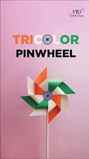 DIY Tricolor Pinwheel 🇮🇳 | Independence Day Craft Idea | Easy Craft for Kids