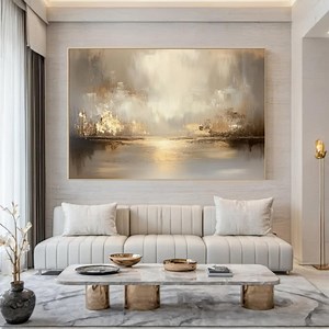 Beige Abstract Texture Painting: Modern Minimalist Wall Art - Etsy