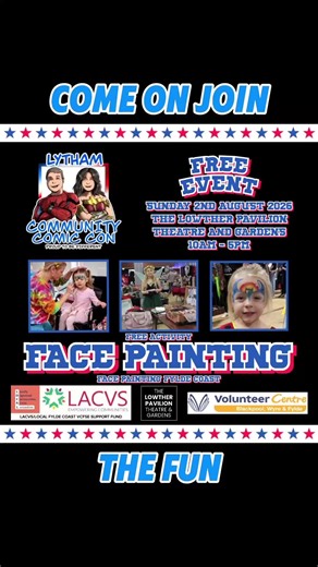 FREE Face Painting at Lytham Community Comic Con