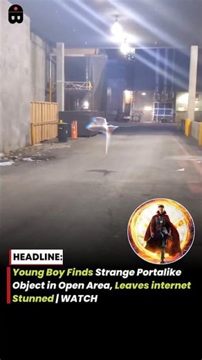 Young Boy Finds Strange Portal-Like Object in Open Area, Leaves People's Stunned