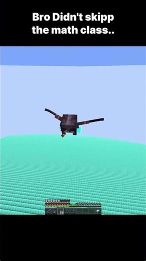 Bro didn't skip the math class. #minecraft