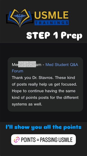 Take a tour of our USMLE Qbank Video Library and start finding the points to pass Visit USMLETesting.com or DM or comment “QBANK” to register and start prepping with me. #usmlestep1 #usmle #usmlepreparation #studytips #medstudentlife Medical Students #SJSM | Dr. Stavros USMLE Prep | Facebook
