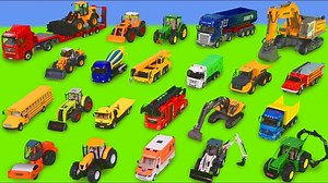 315K views · 5.2K reactions | Tractor, Fire Truck, Excavator, Garbage Trucks & Police Cars Construction Toy Vehicles for Kids. | Anna's Toys Review | Facebook