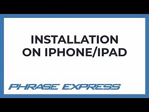 Text Expander PhraseExpress installation on iPhone/iPad