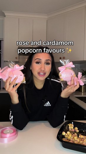 DIY Rose and Cardamom Popcorn Favours for Bridal Shower