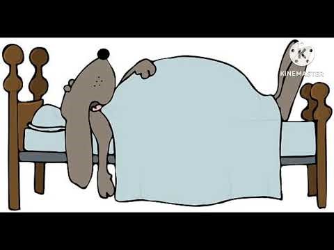 Cartoon Dog Sleeping & Snoring