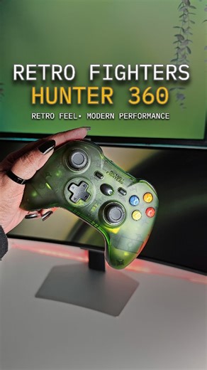 Nazia | Tech & Gaming Setup on Instagram: "THIS IS NOT YOUR OLD 360 PAD I grew up gaming on the Xbox 360, so I didn’t think anything could beat that classic controller feel… until I tried this. This is the Hunter 360 Wireless Gamepad from Retro Fighters, built for PC and Xbox 360, and it keeps the nostalgic 360 layout while upgrading literally everything. The Hall Effect analog sticks feel incredibly smooth and precise, with no stick drift issues. The D-pad uses tactile Kailh switches, so every 
