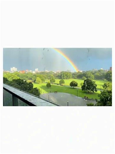 🌧️ 🌈 #calm #relaxing #rain #rainbow #nature #relaxingmusic #calmvibes #stressfree #nostalgia