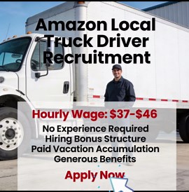 Competitive Pay for Amazon Local Truck Drivers