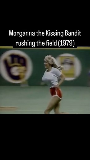 BACTON® on Instagram: "Morganna the Kissing Bandit rushing the field at the All-Star Game at the Kingdome in Seattle (1979) @bactonretro @bactonmusic"
