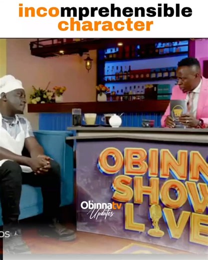Obinna tv updates on Instagram: "MC Exodus pulled up on Obinna Show Live with his cryptic character, making it even harder to understand him during the interview. In a funny moment, when asked where he met his friend Salet, he left both the hosts and viewers completely confused. #comedy #obinnashowlive"