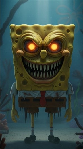 Horror version of the spongebob character #spongebob #scary