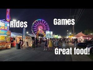 Delaware State Fair 2023, Tons of Carnival rides, games, and great food! Harrington, DE 7-27-23!