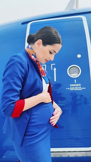 Pregnant Woman Travelling with Baby on Air Moldova Flight
