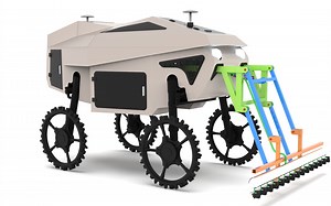 Agricultural robot for patch spraying-to-plant
