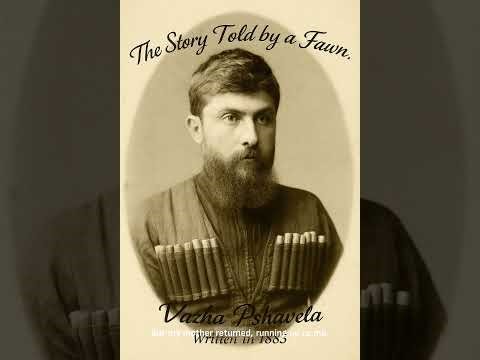 The Story Told By a Fawn. By Vazha Pshavela. Written in 1883. Georgian literature. georgian Culture.