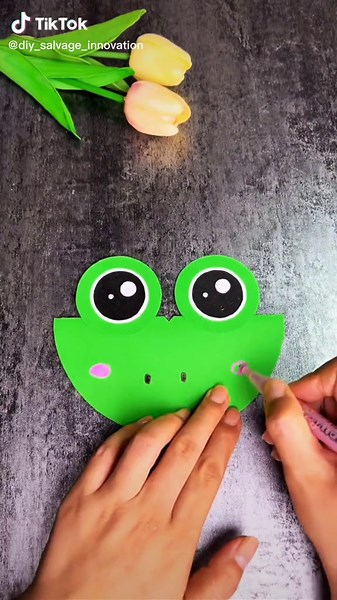 DIY frog that can stick out its tongue#diy #forkids😋 #kidstoys #handmade #kidsdiy#creativhandmade #funnytoy #easydiys #foryou