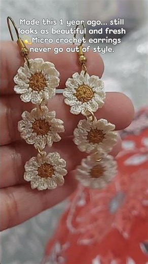 Micro crochet Earrings Tutorial ✨️🌿 #microcrochet #crochetearrings #crochet