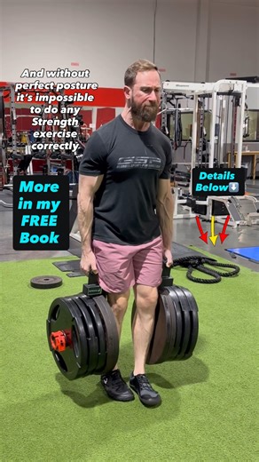 Posture Research! My FREE book explains all link at https://www.advancedhumanperformance.com/movement-redefined-fundamentals . Now 26% off All Training Programs code NEW26 for New Years Special Sale ends in 48 hrs. Best shoes Vivobarefoot code DRJOEL15. Had some fun with my new Christmas toys. These farmer’s walk handles are great not just for loaded carries but also squats, hinges, rows, lunges, & more. These torched my postural muscles more so than trap bar since you have to intentionally pull