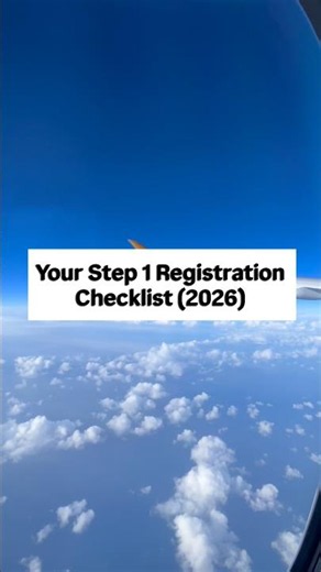 Step 1 Registration Checklist 2026 #usmleprep #usmlestep1 #motivation #motivaional #studywithme