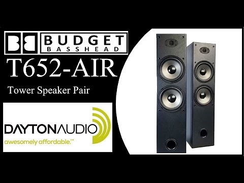 Towers Speakers with AMT Tweeters - Only $150 - Dayton Audio T652-AIR - Demo