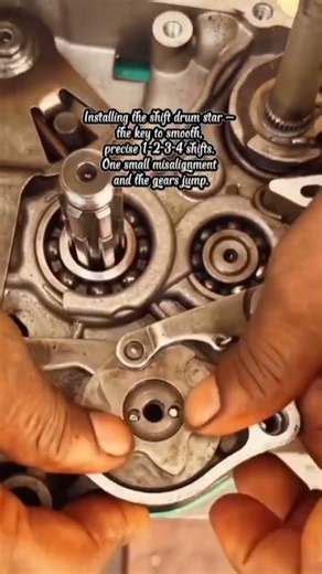 Shift Drum Star Alignment Done Right #MotorcycleMechanic #TransmissionBuild #ShiftDrum #GarageLife